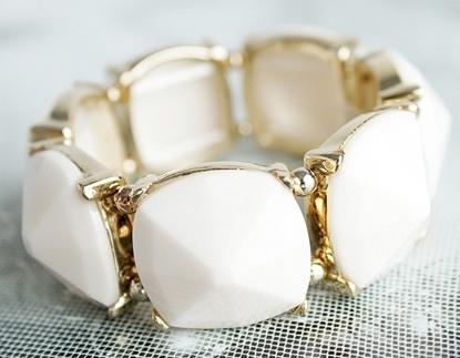 White Square Bracelet