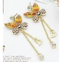 Crystal Butterfly Earrings