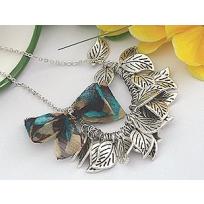 Silver Leaves Necklace/Sweater Chain