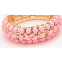 Bohemian Style Beads Bangle - Pink