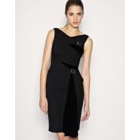 Velvet & Ponteroma Dress Black