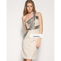 Evening dress with bow