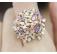 Lovely Flowers Rings With Diamonds 
