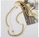 Double Chain Pearl Necklace - Gold